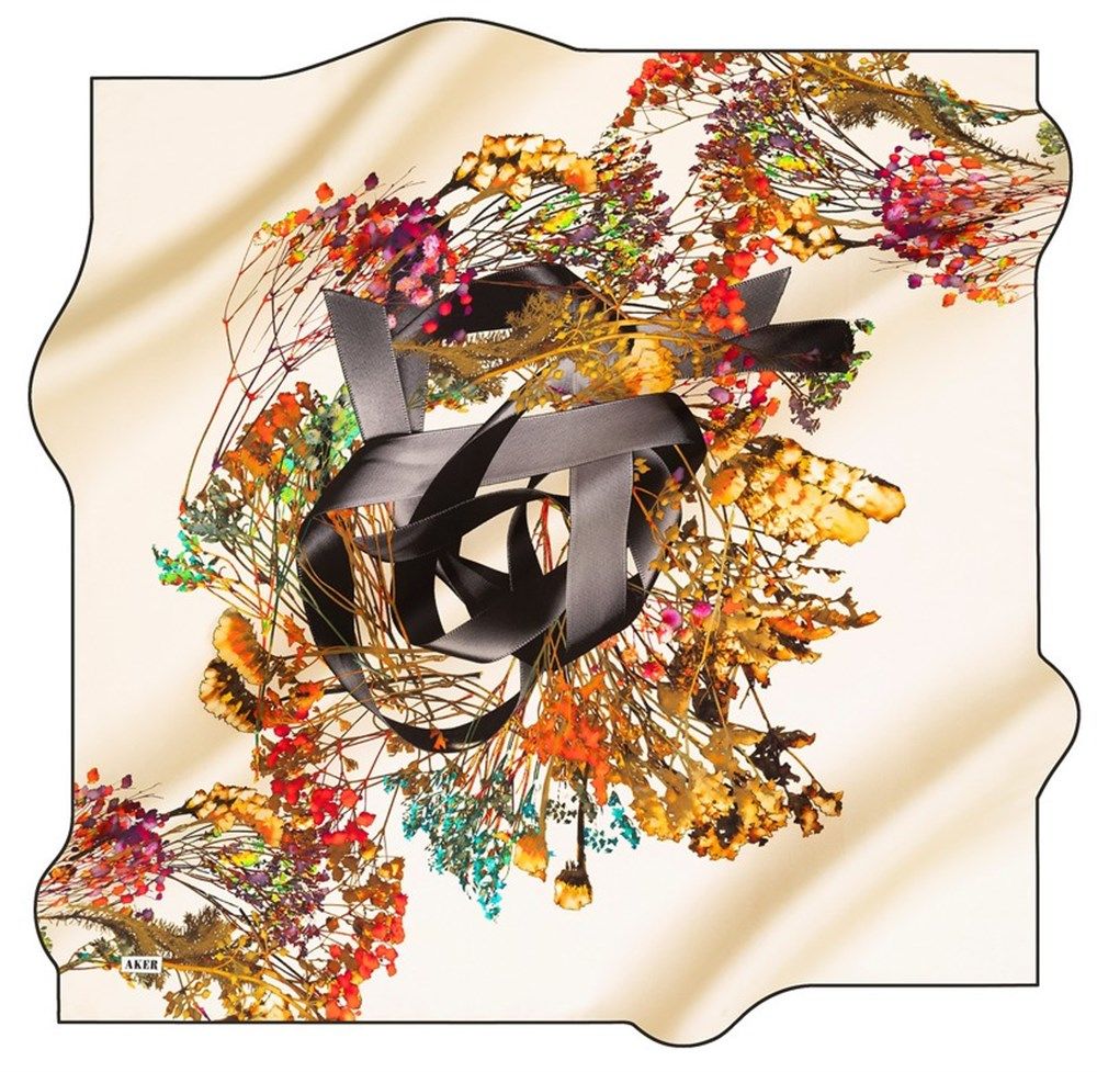 AKER NOSTALJİ SURA  İPEK EŞARP 8539-312