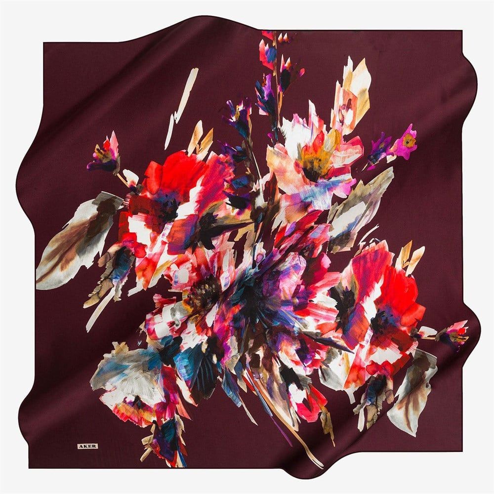 AKER SURA İPEK EŞARP 7691-342 BÜYÜK BOY