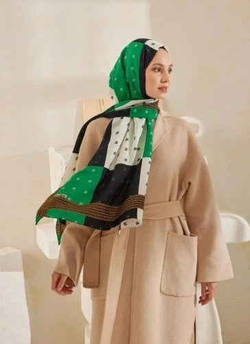 CARDİON DESENLİ MEDİNE İPEĞİ ŞAL 